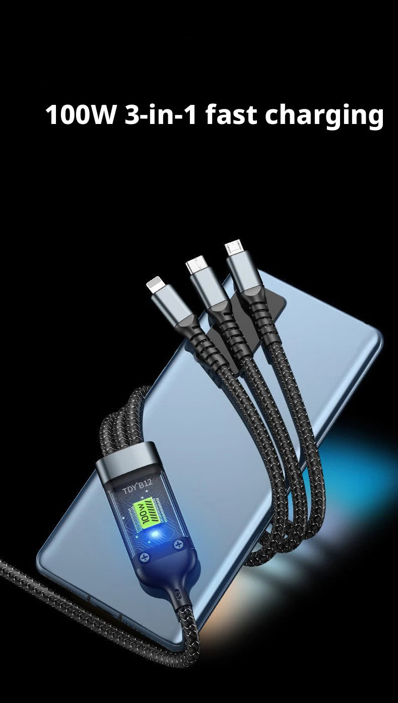 3-in-1 100W Fast Cable