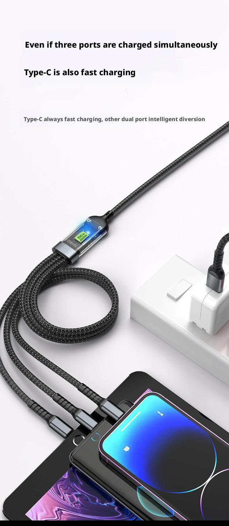 3-in-1 100W Fast Cable